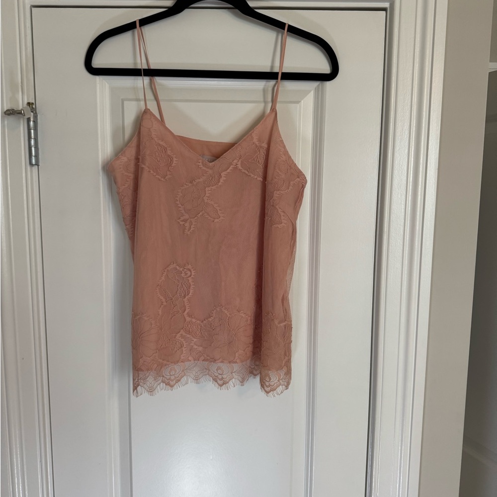 Nordstrom Lace Detail Blush Camisole
